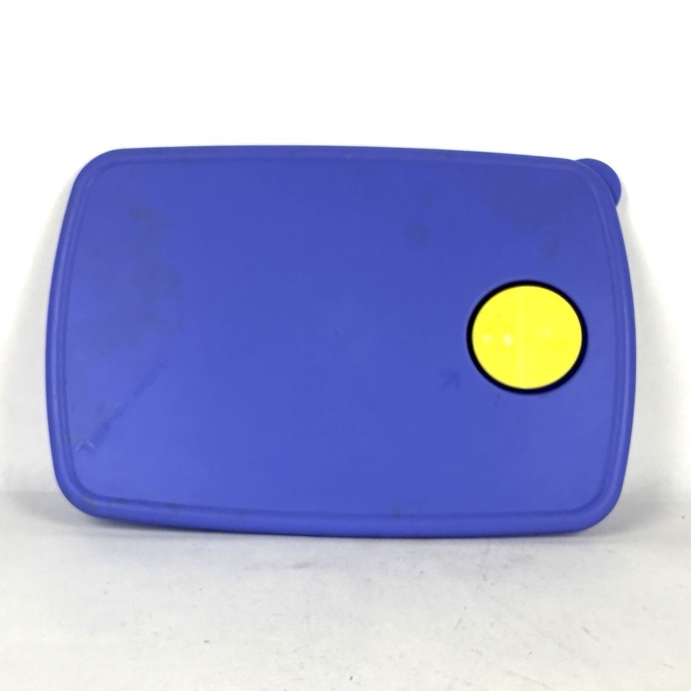 Tupperware 3382A-2  Rock n Serve Replacement Rectangular Lid Only Blue Free Ship